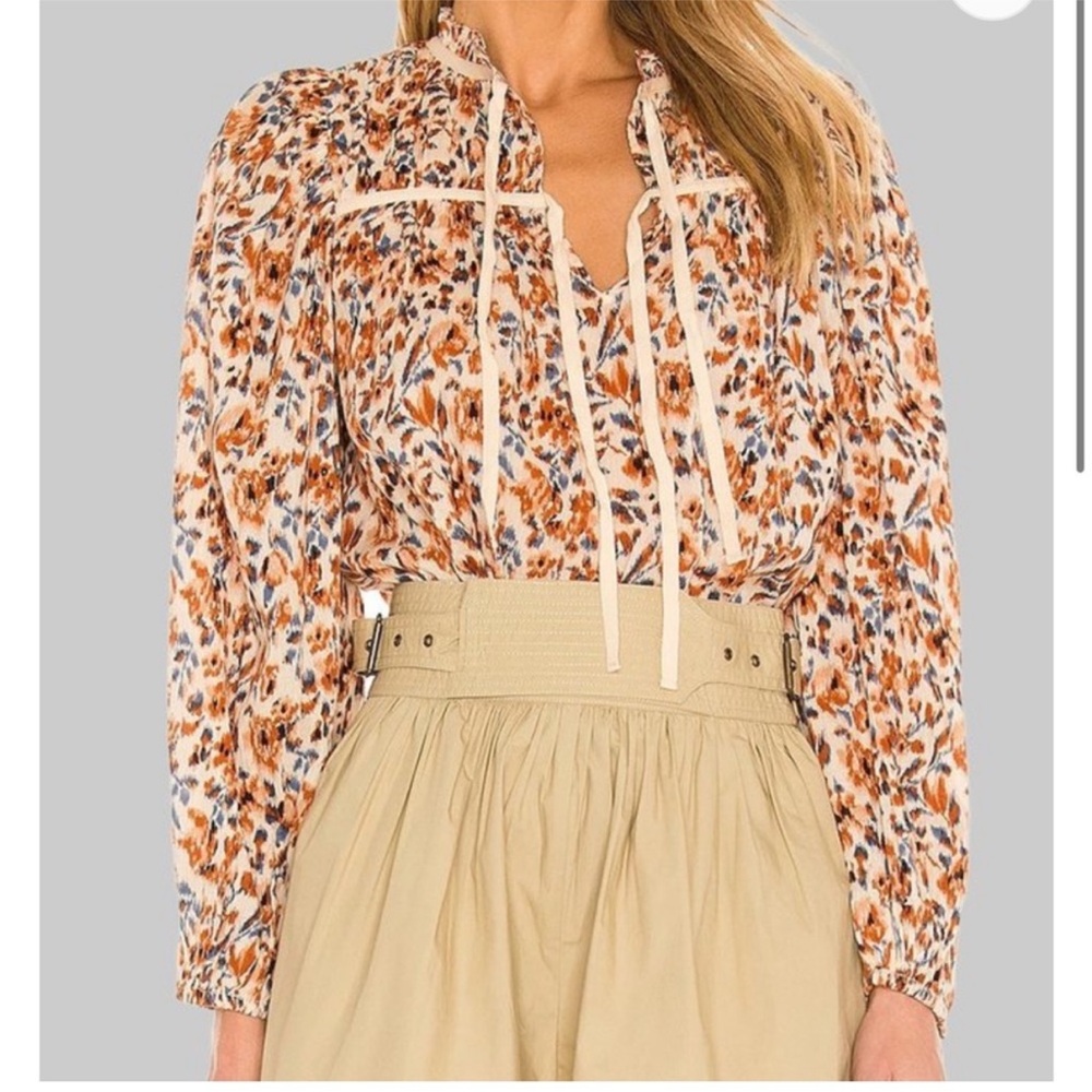 Ulla Johnson Jeanne Blouse in Pearl - Picture 2 of 7